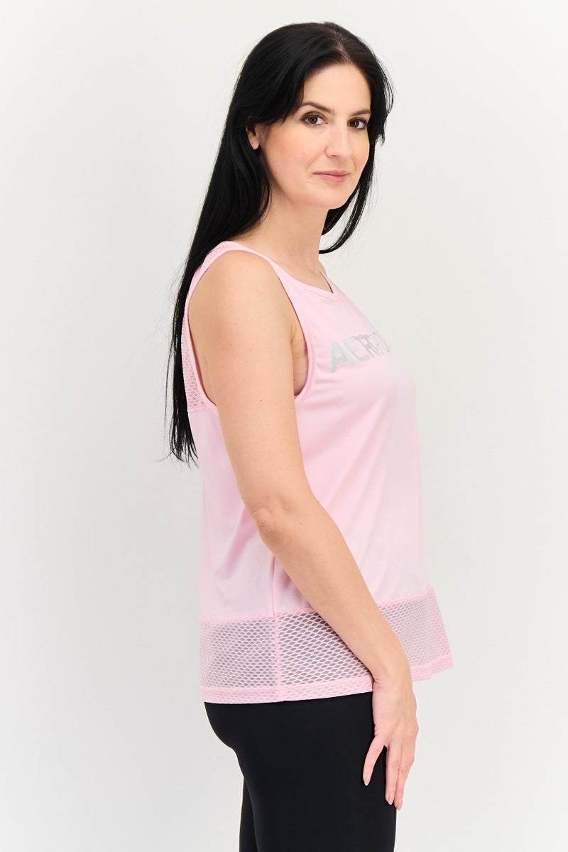 Aeropostale Women Sportswear Fit Sleeveless Outdoor Tank Top, Pink - Image 2